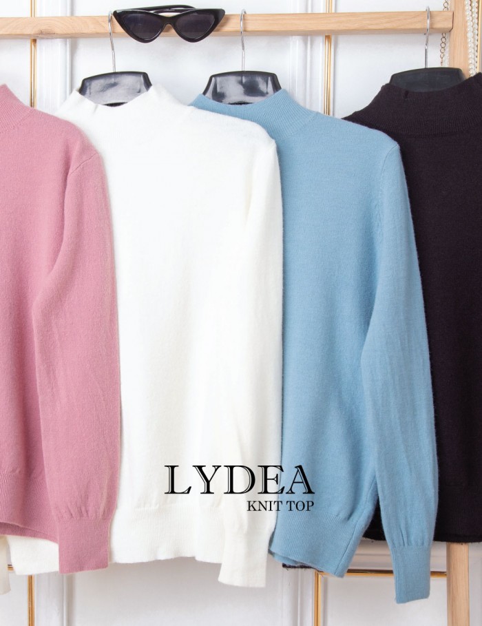 LYDEA KNIT TOP (BLACK) T04