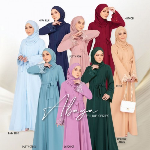 ABAYA DELUXE SERIES (MAROON) 9093 / P9093 / SP9093