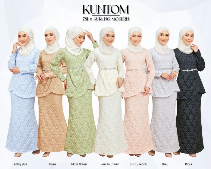 KUNTOM KURUNG (VANILLA CREAM) -781 / P781 / SP781 (NOT INCLUDE ACCESSORIES)