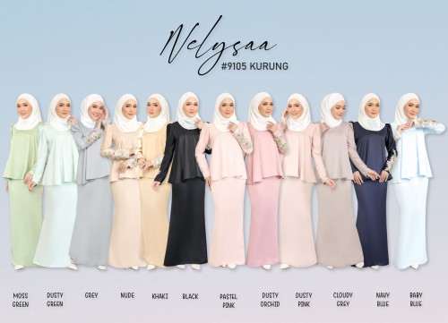 NELYSAA KURUNG (GREY) 9105