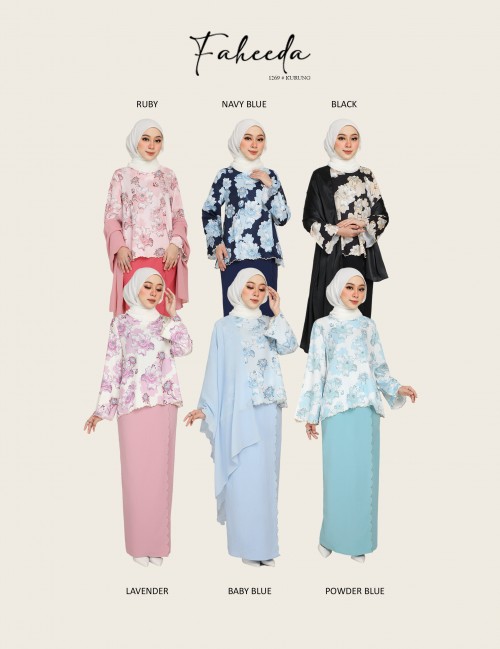 FAHEEDA KURUNG MODERN (BABY BLUE) 1269