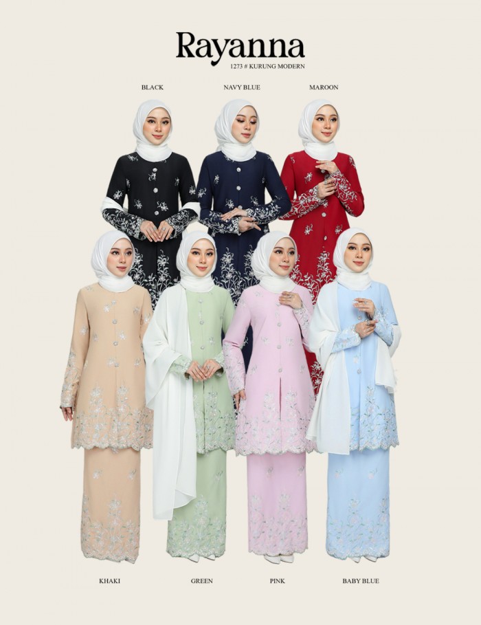 ANEEQA KURUNG MODERN (CREAM) 1272#