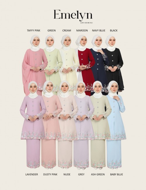 EMELYN KURUNG MODERN (TAFFY PINK) 1270#