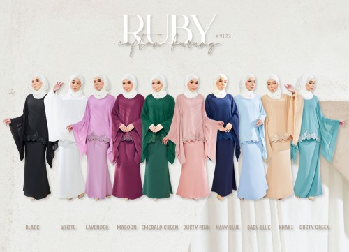 RUBY KURUNG MODERN (NAVY BLUE) 9122