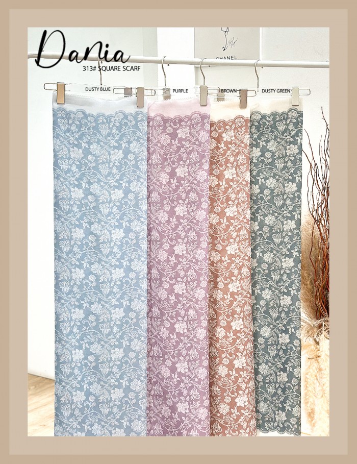 DANIA BAWAL PRINTED COTTON (PURPLE) 313