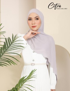 CITRA EMBROIDERY SHAWL (COOL GREY) 304