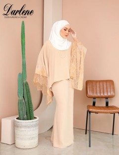 DARLENE KURUNG KAFTAN (CREAM) 9108