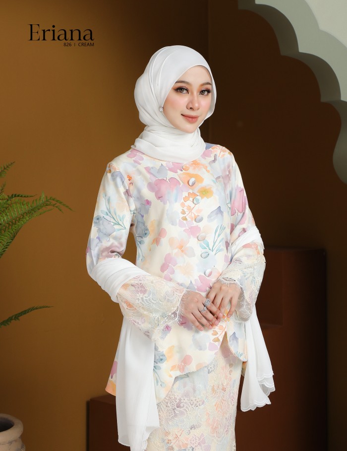 ERIANA KURUNG MODERN (CREAM) 826#