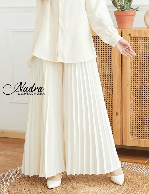 NADRA PALAZZO (CREAM) 1231