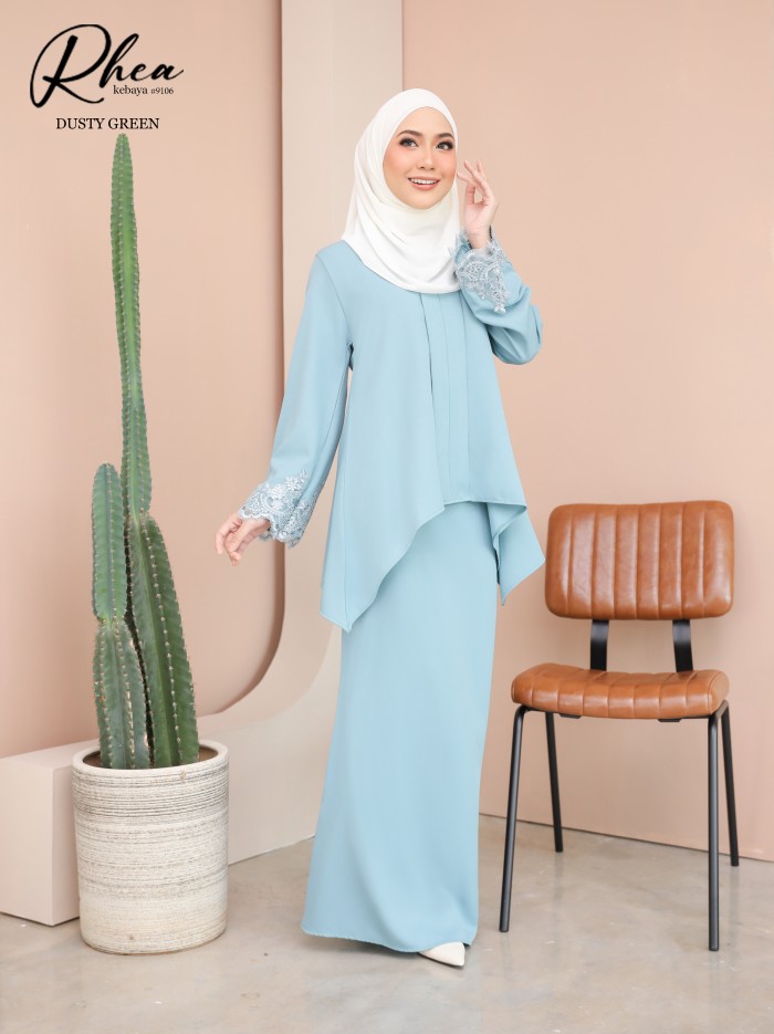 RHEA KEBAYA MODERN (DUSTY GREEN) 9106 / P9106