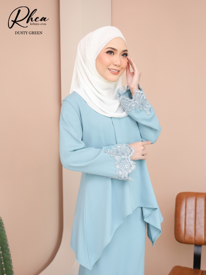 RHEA KEBAYA MODERN (DUSTY GREEN) 9106 / P9106