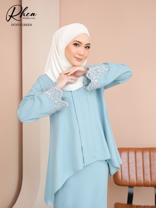 RHEA KEBAYA MODERN (DUSTY GREEN) 9106 / P9106