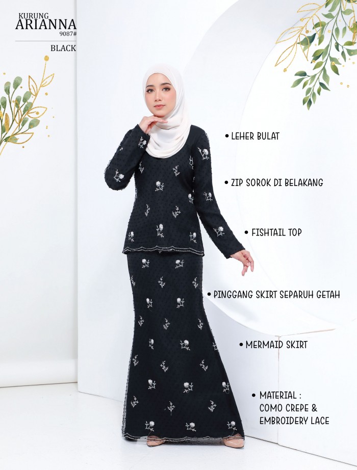 ARIANNA KURUNG(NAVY BLUE) 9087 / P9087 / SP9087