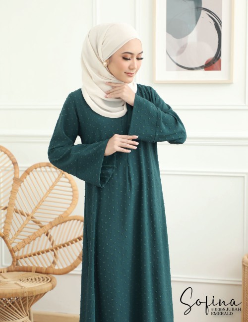 SOFINA JUBAH (EMERALD) 9098#