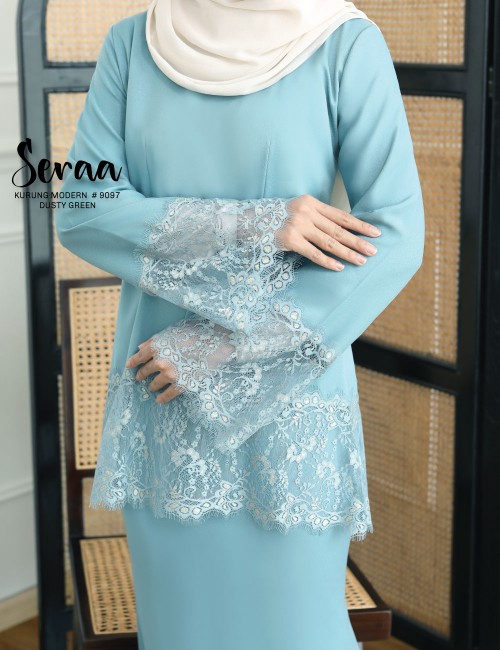 SERAA KURUNG MODERN (DUSTY GREEN) 9097#