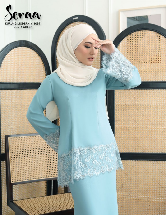 SERAA KURUNG MODERN (DUSTY GREEN) 9097#