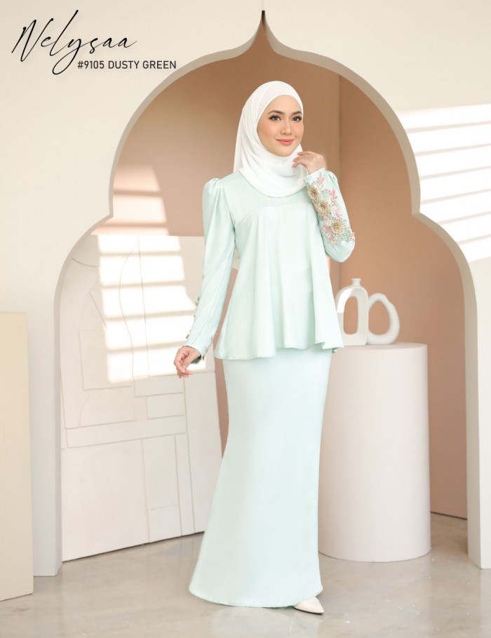 NELYSAA KURUNG (DUSTY GREEN) 9105