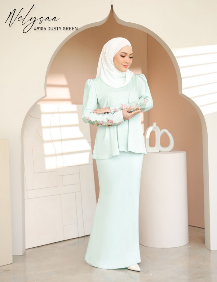 NELYSAA KURUNG (DUSTY GREEN) 9105