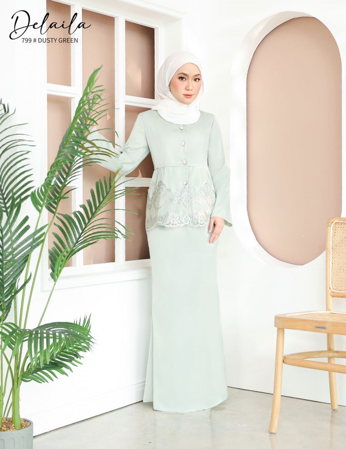 DELAILA KURUNG MODERN (DUSTY GREEN) 799 / P799 / SP799