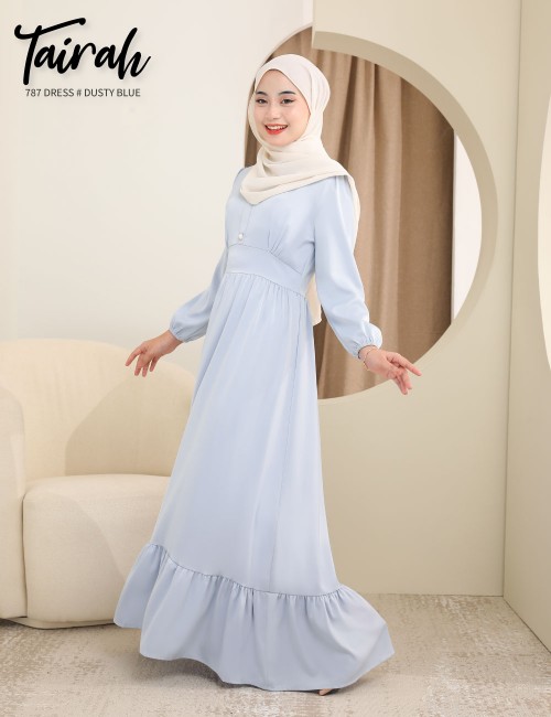 TAIRAH DRESS (DUSTY BLUE) 787 / P787