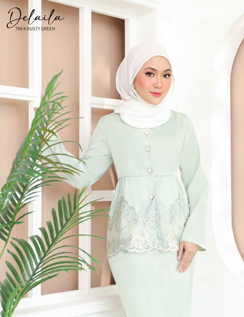 DELAILA KURUNG MODERN (DUSTY GREEN) 799 / P799 / SP799