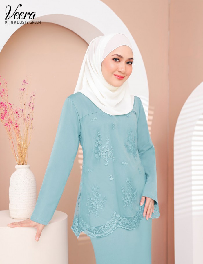 VEERA KURUNG MODERN (DUSTY GREEN) 9118 / P9118