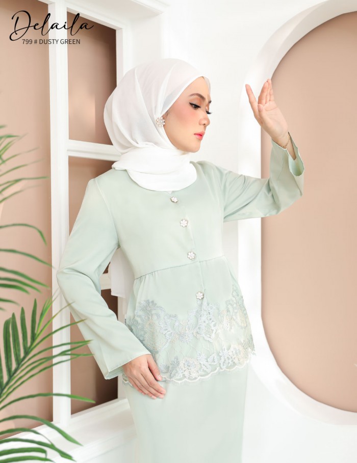 DELAILA KURUNG MODERN (DUSTY GREEN) 799 / P799 / SP799