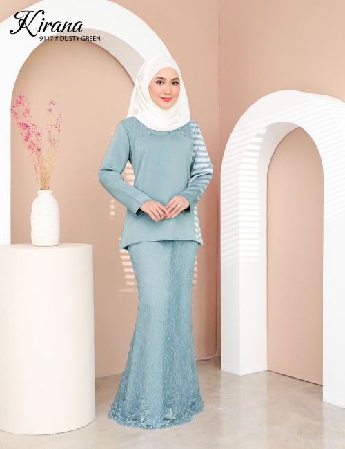 KIRANA KURUNG MODERN (DUSTY GREEN) 9117 / P9117