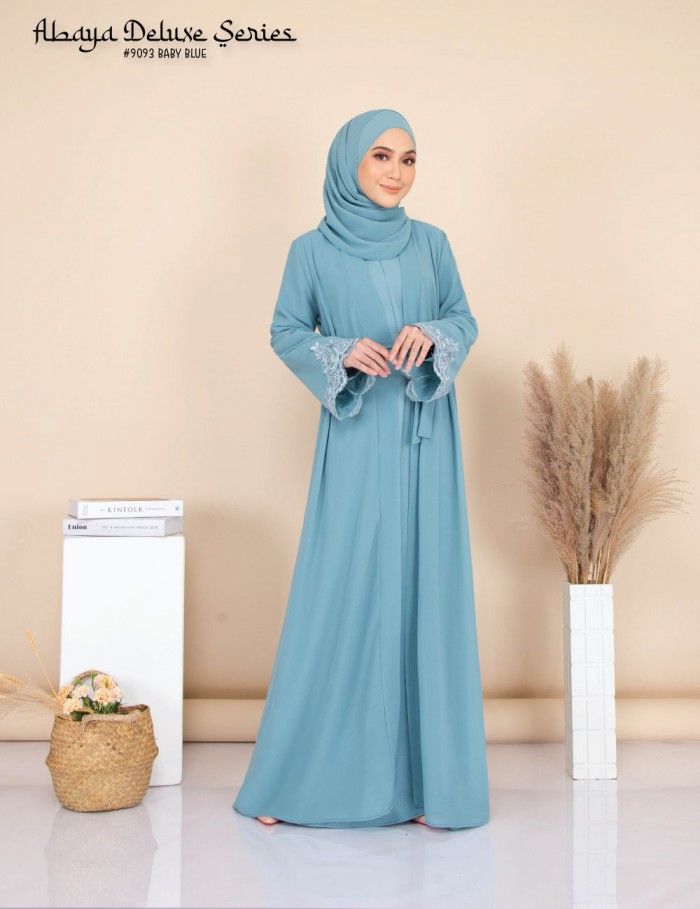 ABAYA DELUXE SERIES (DUSTY GREEN) 9093 / P9093 / SP9093