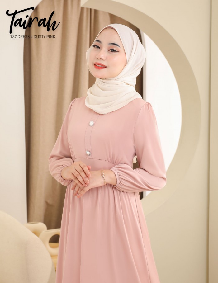 TAIRAH DRESS (DUSTY PINK) 787 / P787