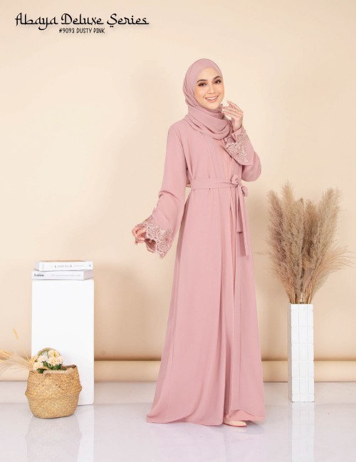 ABAYA DELUXE SERIES (DUSTY PINK) 9093 / P9093 / SP9093