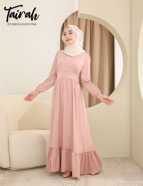 TAIRAH DRESS (DUSTY PINK) 787 / P787