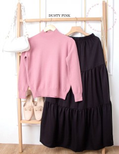 LYDEA KNIT TOP (DUSTY PINK) T04