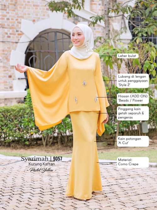 SYARIMAH KURUNG KAFTAN (EMERALD) 9057