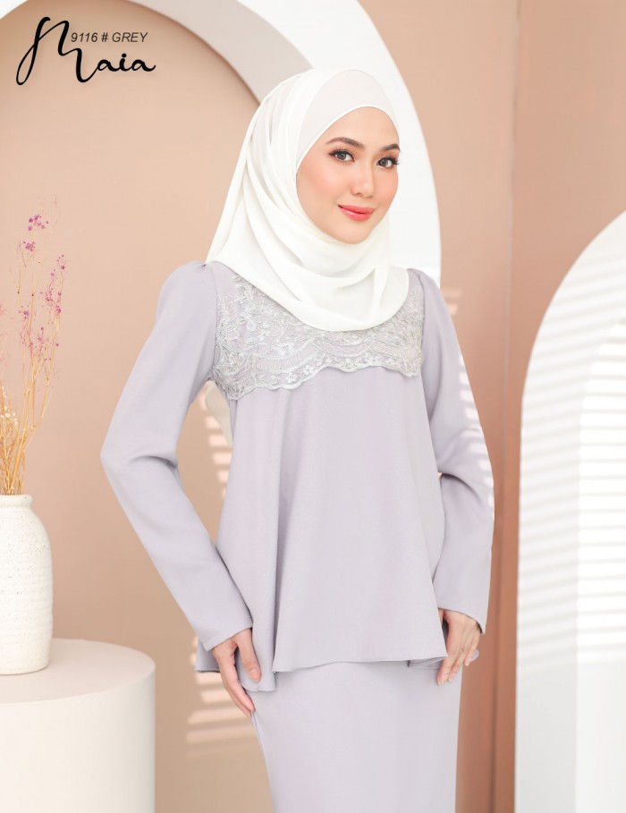 MAIA KURUNG MODERN (GREY)  9116