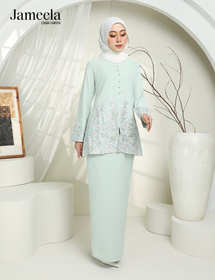 JAMEELA KURUNG MODERN (GREEN) 1268