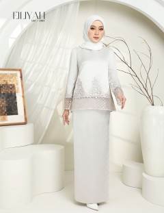 EILIYAH KURUNG MODERN (GREY) 1267#