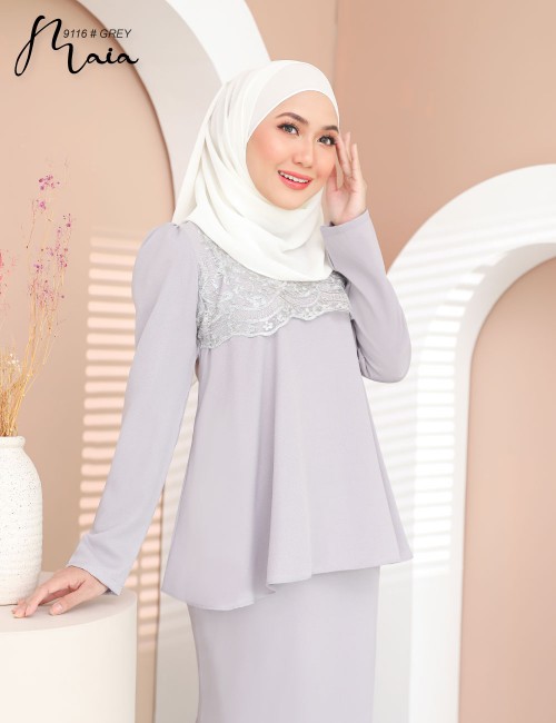 MAIA KURUNG MODERN (GREY)  9116