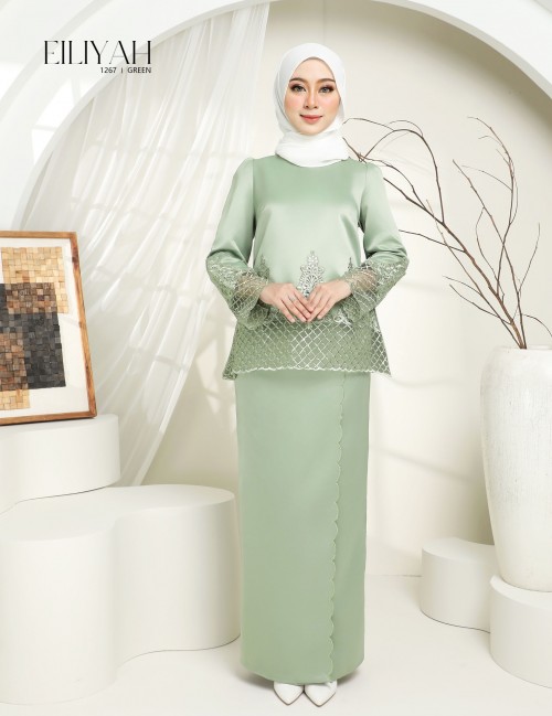 EILIYAH KURUNG MODERN (GREEN) 1267#