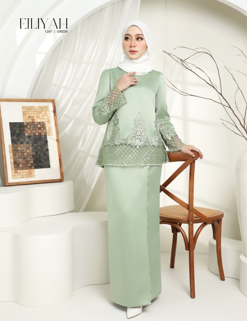 EILIYAH KURUNG MODERN (GREEN) 1267#