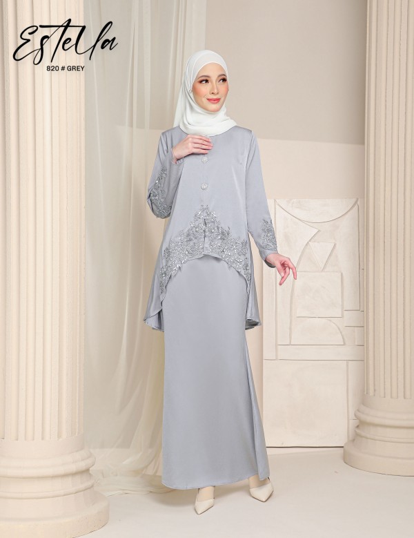 ESTELLA KURUNG MODERN (GREY) 820