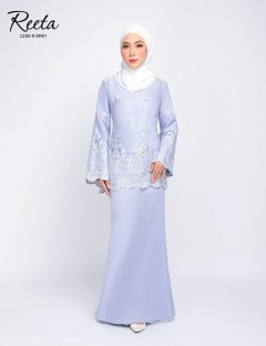 REETA EMBROIDERY KURUNG MODERN (GREY) 1259 / P1259