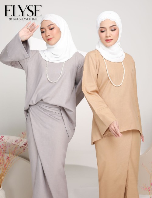 ELYSE PARIO KURUNG (KHAKI) 9114