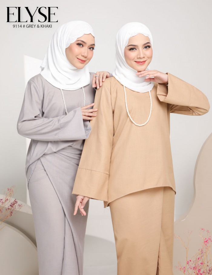 ELYSE PARIO KURUNG (KHAKI) 9114