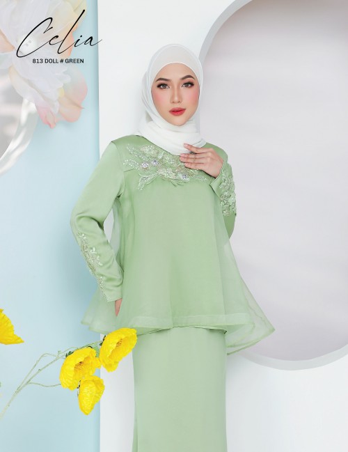 CELIA DOLL KURUNG MODERN (GREEN) 813