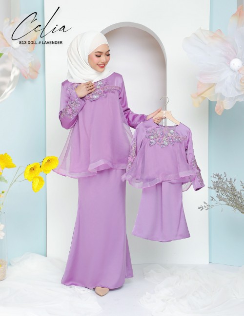 CELIA DOLL KURUNG MODERN (LAVENDER) 813