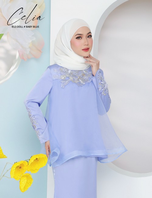 CELIA DOLL KURUNG MODERN (BABY BLUE) 813