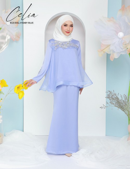 CELIA DOLL KURUNG MODERN (BABY BLUE) 813