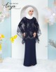 ARYA CAFTAN KURUNG MODERN (NAVY BLUE) 9138