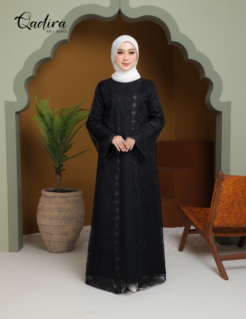 QADIRA ABAYA (BLACK) 825#